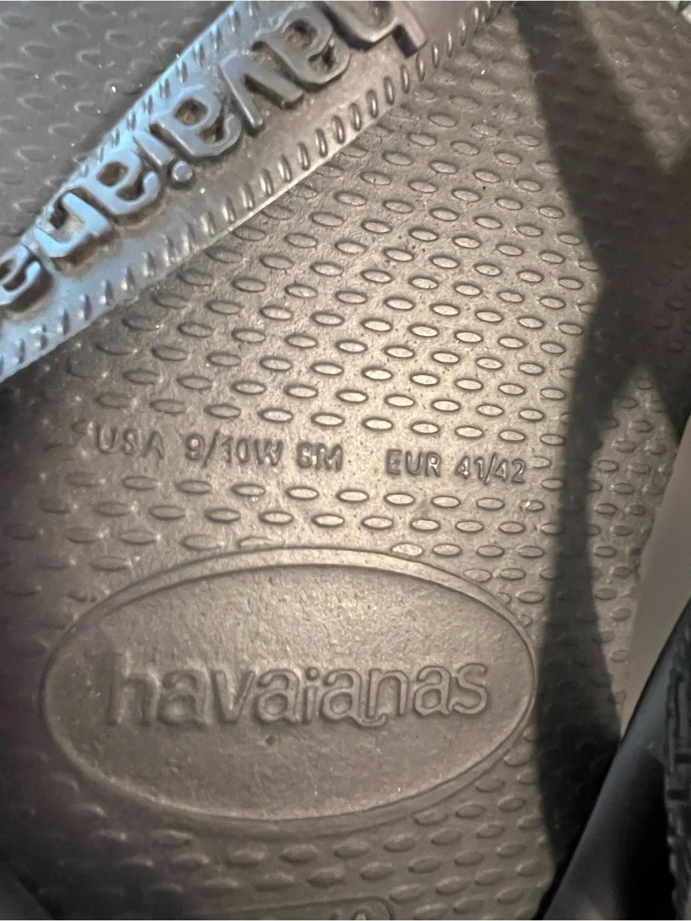 Havaianas Men's Black Flip Flops - Classic Rubber Thong Sandals Sz 8m 10w nwot